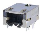 RJ45 CONN, JACK, 8P8C, 1PORT, R/A, TH