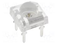 LED Super Flux; blue; 7.62x7.62mm; 5800÷7000mcd; 30°; 30mA OPTOSUPPLY