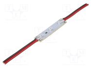 LED; 12VDC; white warm; 0.24W; 16lm; 120°; No.of diodes: 3; 100x10mm OPTOFLASH
