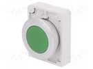 Switch: push-button; 30mm; Stabl.pos: 1; green; none; IP67; -25÷70°C EATON ELECTRIC