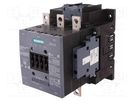 Contactor: 3-pole; NO x3; Auxiliary contacts: NC x2,NO x2; 230VAC SIEMENS