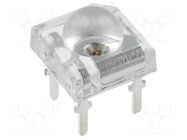 LED Super Flux; red; 7.62x7.62mm; 10000÷12000mcd; 30°; 50mA OPTOSUPPLY