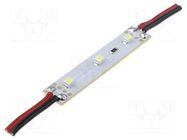 LED; 12VDC; white; 1.8W; 144lm; 120°; No.of diodes: 3; 50x10mm OPTOFLASH