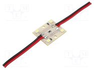 LED; 12VDC; red; 0.48W; 120°; No.of diodes: 4; 27x22mm OPTOFLASH