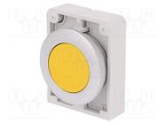 Switch: push-button; 30mm; Stabl.pos: 1; yellow; none; IP67; Ø30.5mm EATON ELECTRIC