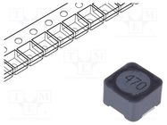 Inductor: wire; SMD; 47uH; 2.5A; 100mΩ; ±20%; 12x12x8mm; -40÷125°C Viking