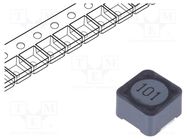 Inductor: wire; SMD; 100uH; 1.7A; 220mΩ; ±20%; 12x12x8mm; -40÷125°C Viking