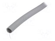 Protective tube; Size: 20; PVC; grey; L: 50m; with pilot wire; 320N PAWBOL