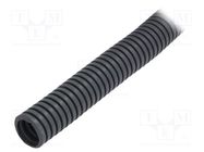 Protective tube; Size: 25; PVC; dark grey; L: 50m; -25÷60°C; 750N PAWBOL