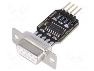 Module: converter; RS232/TTL; MAX202; D-Sub 9pin,pin strips; 5VDC DFROBOT