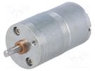 Motor: DC; with gearbox; 2÷7.5VDC; 600mA; Shaft: D spring; 97rpm DFROBOT