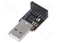 Module: converter; USB-TTL; CP210; USB; 5VDC; Interface: USB 