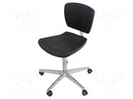 Chair; ESD; Seat dim: 445x445mm; Back dim: 400x305mm; 430÷560mm RT WORK
