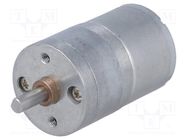Motor: DC; with gearbox; 2÷7.5VDC; 600mA; Shaft: D spring; 357rpm DFROBOT