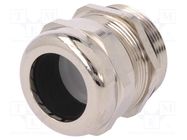 Cable gland; PG29; IP68; brass; Body plating: nickel BM GROUP