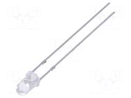 LED; bluish green; 3mm; 13000÷18000mcd; 30°; Front: convex FORYARD