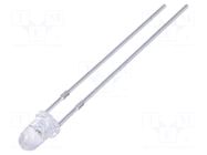 LED; yellow green; 3mm; 600mcd; 30°; Front: convex; 1.8÷2.6VDC FORYARD