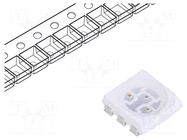 LED; yellow; SMD; 5050,PLCC6; 6lm; 810÷2500mcd; 1.8÷2.6VDC; 120° FORYARD