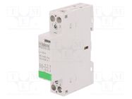 Contactor: 2-pole installation; 32A; 24VAC,24VDC; NO x2 ISKRA