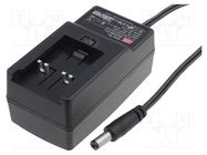 Power supply: switched-mode; mains,plug; 24VDC; 0.75A; 18W; 81% MEAN WELL