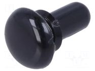 Rivet; polyamide; L.rivet: 5.5mm; black; dismountable,push-in DREMEC