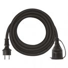 Extension Cord 5 m / 1 socket / black / rubber-neoprene / 250 V / 1.5 mm2, EMOS