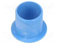 Bearing: sleeve bearing; with flange; Øout: 17mm; Øint: 15mm; blue IGUS