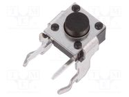 Microswitch TACT; SPST-NO; Pos: 2; 0.05A/12VDC; THT; none; 1.6N SCHURTER