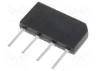 Bridge rectifier: single-phase; Urmax: 50V; If: 4A; Ifsm: 80A; flat DIOTEC SEMICONDUCTOR