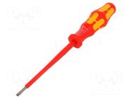 Screwdriver; insulated; slot; 3.5x0.6mm; Blade length: 100mm WERA