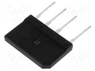 Bridge rectifier: single-phase; Urmax: 600V; If: 20A; Ifsm: 260A DC COMPONENTS
