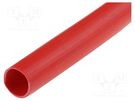 Insulating tube; PVC; red; -45÷125°C; Øint: 15mm; L: 50m KURANT