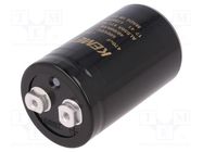 Capacitor: electrolytic; 470uF; 500VDC; Ø51x82mm; Pitch: 22.2mm KEMET