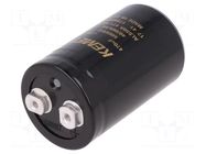 Capacitor: electrolytic; 470uF; 500VDC; Ø51x82mm; Pitch: 22.2mm KEMET