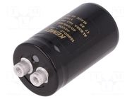 Capacitor: electrolytic; 15mF; 40VDC; Ø36x62mm; Pitch: 12.8mm; ±20% KEMET