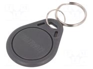 RFID pendant; plastic; grey; 125kHz; 8BROM SYSTEM 7 SECURITY
