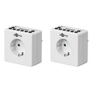Set of 2, Digital Timer, white - easy-to-use digital time switch