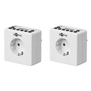 Set of 2, Digital Timer, white - easy-to-use digital time switch