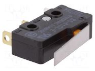 Microswitch SNAP ACTION; 0.1A/125VAC; 0.1A/30VDC; with lever OMRON Electronic Components