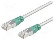 Patch cord; F/UTP; Cat: 5e; RJ45 plug,both sides; stranded; CCA GOOBAY
