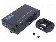 HUB; 10÷30VDC; Kit: USB cable; USB 3.0 x4; ABS,polycarbonate ADVANTECH