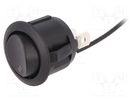 ROCKER; SPDT; Pos: 2; ON-ON; 20A/12VDC; black; LED,point; 12V; 50mΩ SCI