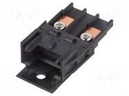 Fuse holder; 29mm; 60A; on cable; Leads: M5 screws; 32V; 13.3mm2 SCI