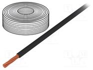 Mains cable; black; Package: 30m; Øcable: 5mm; 8AWG 4CARMEDIA