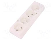 Connector: AC supply; female; splitter; 2P; 250VAC; 16A; Type: round JONEX