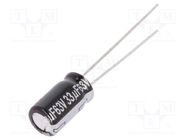 Capacitor: electrolytic; THT; 33uF; 63VDC; Ø6.3x11.2mm; ±20%; 5000h PANASONIC