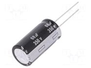 Capacitor: electrolytic; THT; 68uF; 350VDC; Ø16x31.5mm; ±20%; 5000h PANASONIC