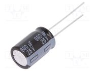 Capacitor: electrolytic; low ESR; THT; 680uF; 25VDC; Ø10x16mm; ±20% PANASONIC