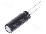 Capacitor: electrolytic; low ESR; THT; 2200uF; 35VDC; Ø12.5x35mm PANASONIC