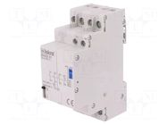 Relay: installation; bistable,impulse; NC + NO x3; Ucoil: 230VAC ISKRA